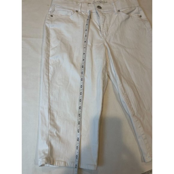 Gloria Vanderbilt Womens Capris Pant DGVB4493 All Around Slimming Effect White 6 - Picture 5 of 11